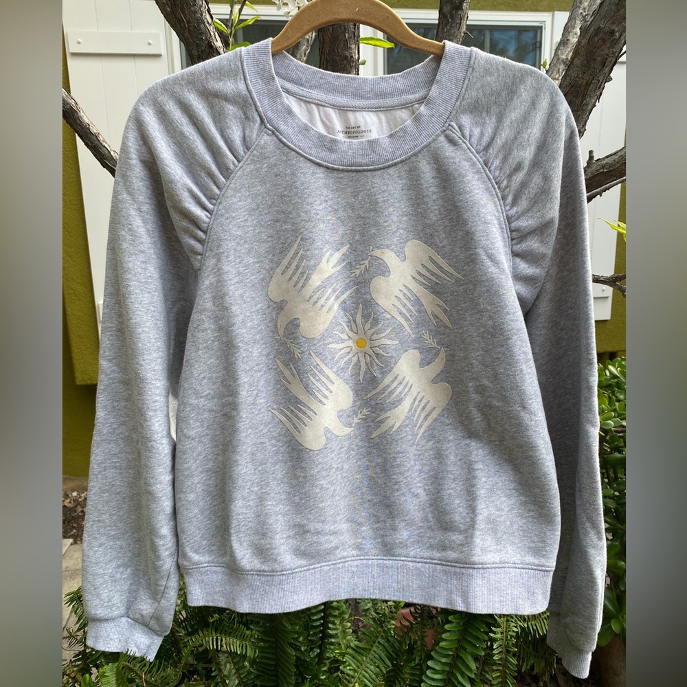 ANTHROPOLOGIE Jason Yun Sweatshirt Pullover Size Large